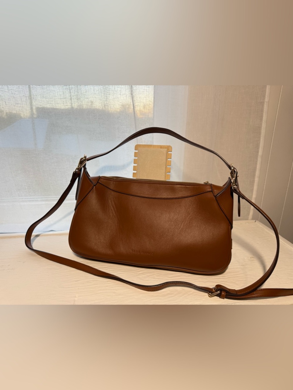 Nicolette Saddle Recycled Vegan Shoulder Bag from Melie Bianco - Picture 5 of 8